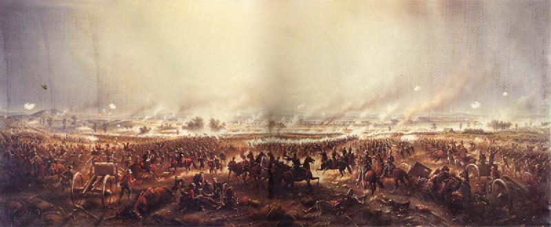 James Walker The Battle of Gettysburg  fRepulse of Longstreet-s Assault oil painting image